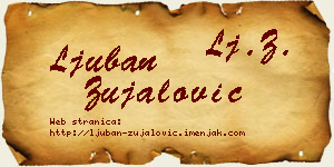 Ljuban Zujalović vizit kartica